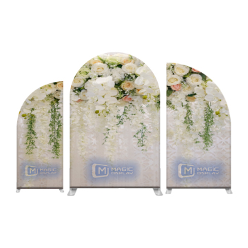 Customizable 3-Piece Arch Tension Fabric Pillowcase Set for Weddings, Birthdays, and Parties