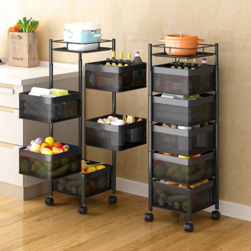 High-Quality Vegetable Rotating Storage Rack