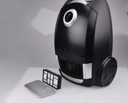 matte black led display vacuum cleaner