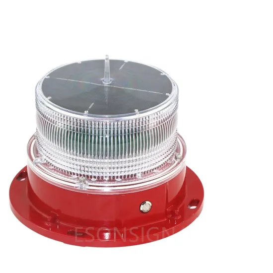 Low Intensity LED Red Dot Flash Solar Aviation Obstruction Light