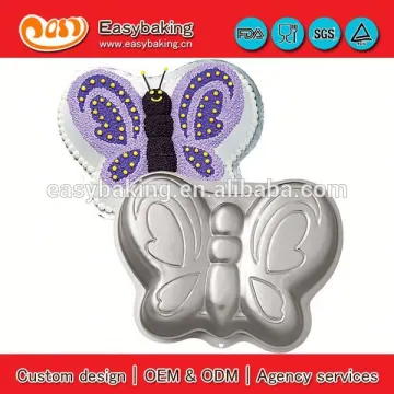 Wholesale custom butterfly aluminum mold cookie cutter metal cake pan for cake decorating
