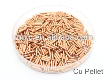 6N copper for sale 99.9999% Copper evaporation slug 99.9999