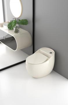 Simple Bathroom Sanitary Ware One Piece Toilet Bowl