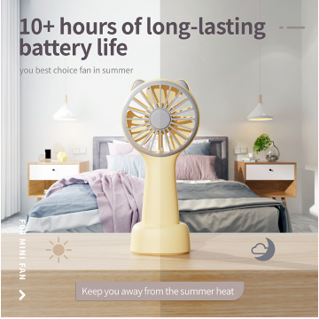 1200mAh Portable Battery Operated Rechargeable Small Fan