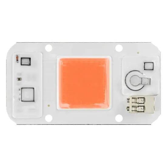 High-Power COB LED Grow Light Chips: 20W, 30W, and 50W UV Full Spectrum LED Chips for AC 120V/220V Applications