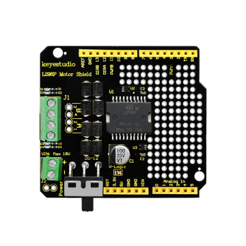 Keyestudio L298P Shield With Power Switch Module Upgrade For Arduino Uno R3 Motor Driver Board
