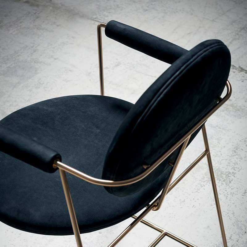 Cadeira de sofá de sala de estar estilo italiano minimalista moderno sala