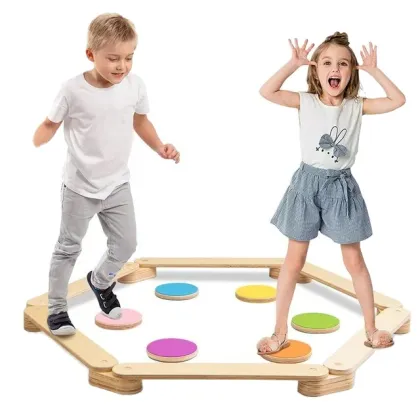 Wooden Balance Beam: Kids Toy for Climbing and Balance Training