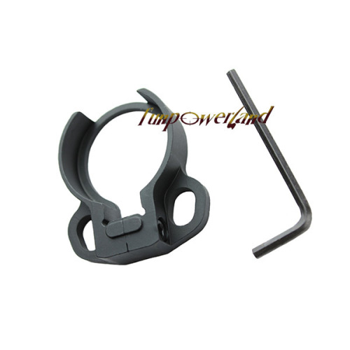Funpowerland Universal Adjustable Dual Loop Stock End Plate Sling Attachment Adapter Mount