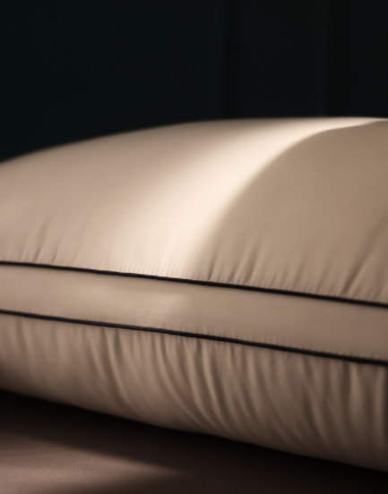 Hotel Feather Pillows with Embroidered Label