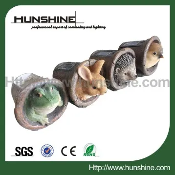 hot sale best design waterproof nice led animal shaped solar garden lights