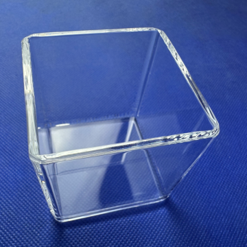 Custom Transparent Rectangular Quartz Petri Dishes in Various Sizes