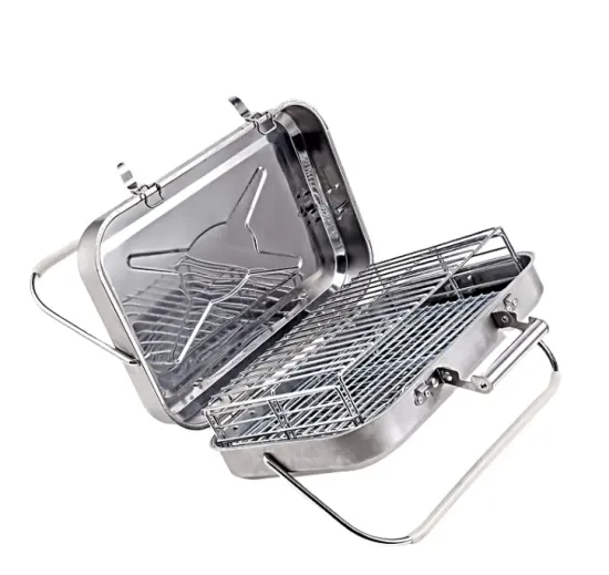 2023 Wholesales OEM Suitcase Camping Stainless Steel Folding Charcoal BBQ Grill For Outdoor