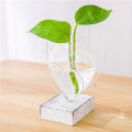 Creative green radish plant glass vase flower pot small fresh living room office desktop decoration plant container