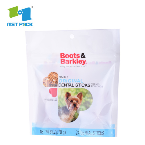 Custom Food Grade Dog Pet Food Treats Small Large Stand Up Pouch Packaging Bag