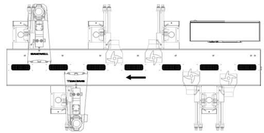 four side angle sander for wood milling polishing