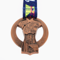 Metal cheongsam shape shanghai marathon medal