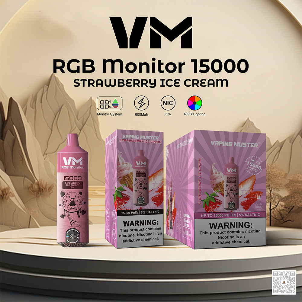 RGB Monitor Vape 15000