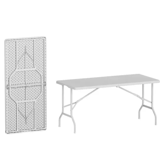 Factory Direct Outdoor Dining Table: 152*71*74CM Folding Study Simple Long Plastic Table