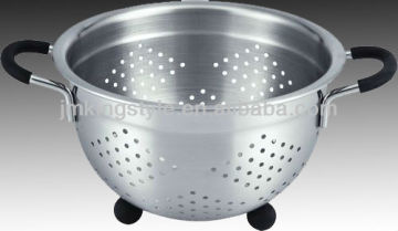 Silicone handle and legs Guangdong Jiangmen Dia26cm (h)17.8cm stainless steel mixing bowl