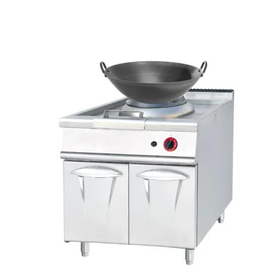 Stainless Steel Industrial Wok Cooker Range with Gas Burners for Restaurants