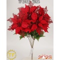 22 "Red Velvet Glitter Spiked Bush