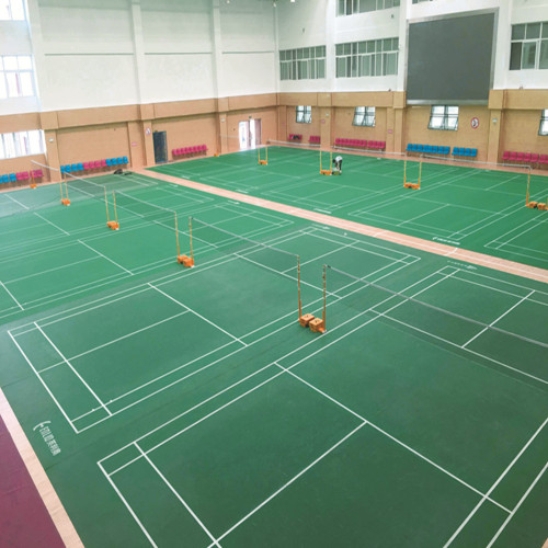 Hot Sale Pvc Vinyl Badminton Courts Sports Flooring