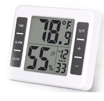 Multifunction Alarm Clock with Temperature and Humidity Monitor