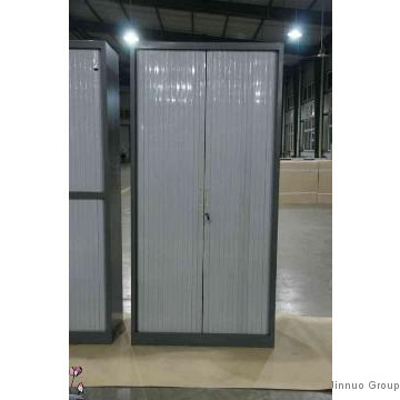 One-section tambour-door filing cabinet