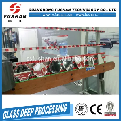 Fushan 9 Spindles PLC Control Flat Glass Bevelling Grinding Machine