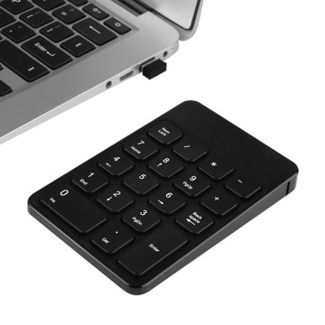 Mini clavier sans fil portable à 2,4 GHz avec 18 touches pour ordinateur portable et PC de bureau