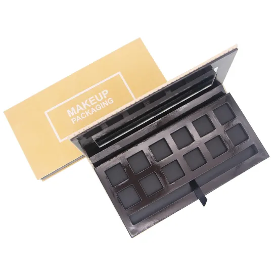 Empty cardboard eyeshadow palette private label