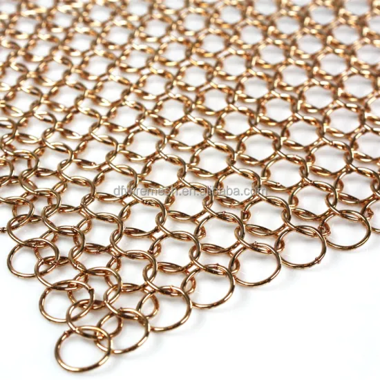 Stainless Steel Welded Ring Decorative Mesh Curtain