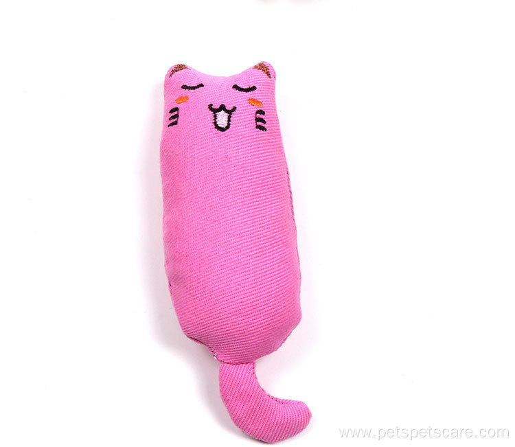 cotton fabric molar wear-resistant cute cat toy