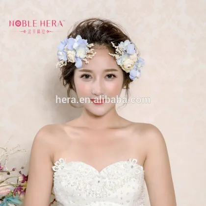 Distributors Bridal Hair Accessories Artificial Flower Barrettes Hairpins 146TZ