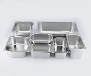 Stainless Steel Square Ice Cream Basin
