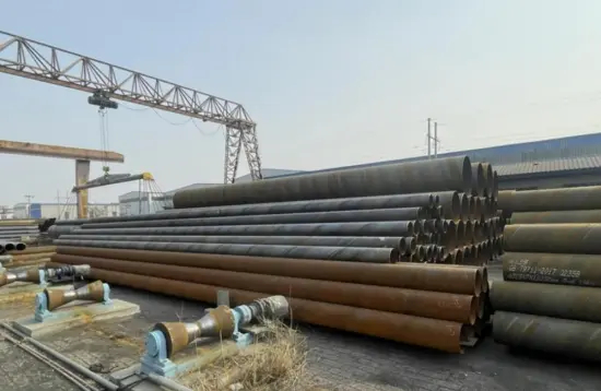 Thick Spiral welded steel pipes for gas transportation