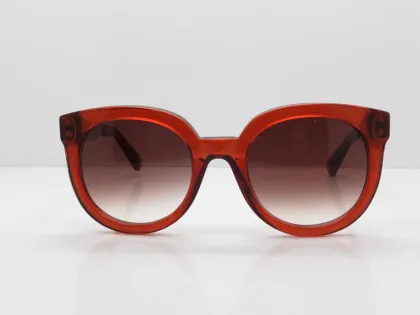 Hugo Boss Brand Name Sun Glasses Black With Blue Frame And Grey Lens
