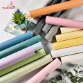 Pure Color Moire Waterproof Vinyl Decorative Film Self Adhesive Wallpaper for Kitchen Furniture Stickers Home Decor Simple Style