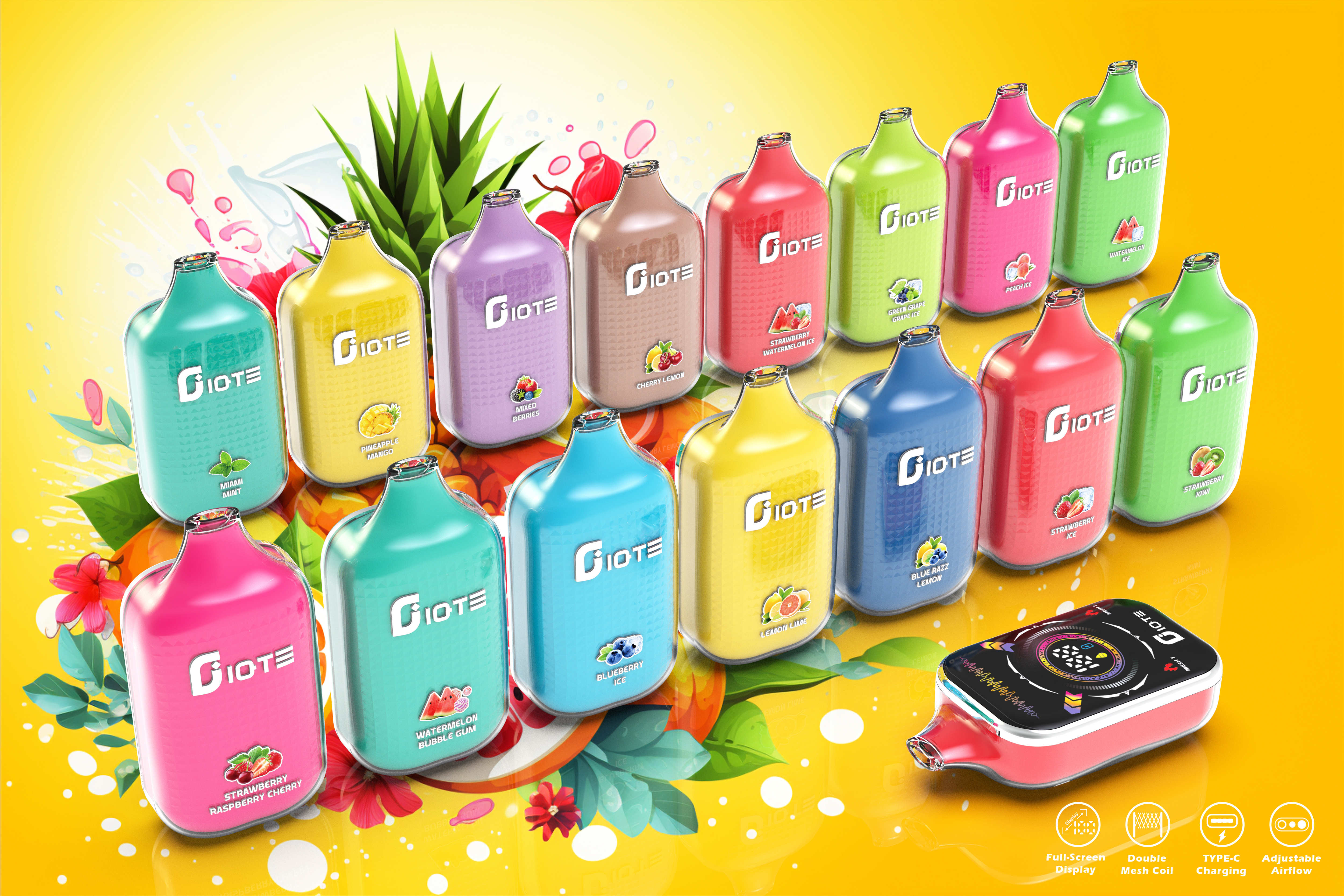 IQTE al por mayor IQTE 50000 bocanadas desechables Vape Italia