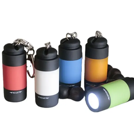 Outdoors Waterproof USB Rechargeable Torch Light: The Ultimate Portable Hiking, Camping LED Mini Flashlight and Keychain Solution