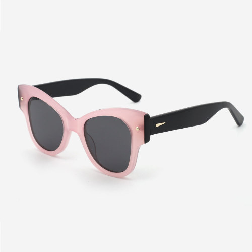 Cat's Eye Lamination Acetate Female Sunglasses 24A8005