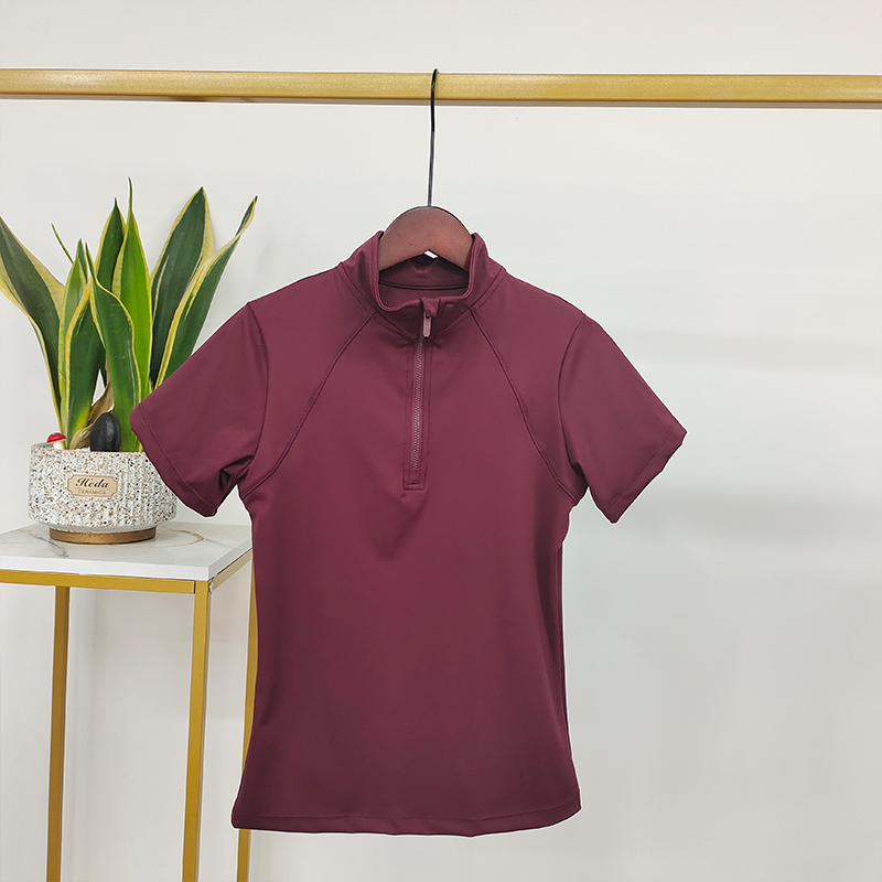 wine red horse riding clothing
