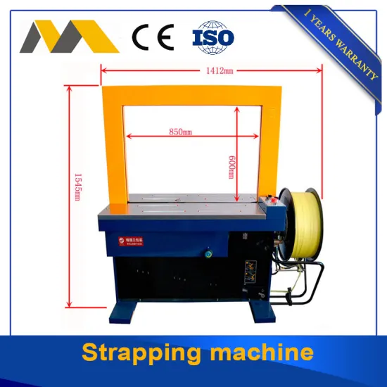Customized strapping machine use PP belt packing carton