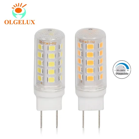 China AC120V Dimmable G8 4W 400LM LED Light Bulb - No Flicker Ceramic+PC