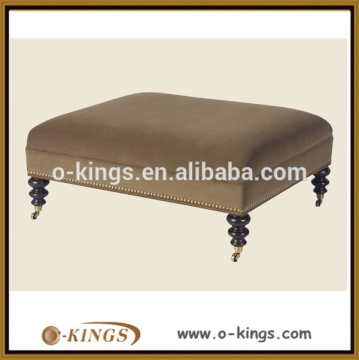 Modern new classic style wooden ottoman bench