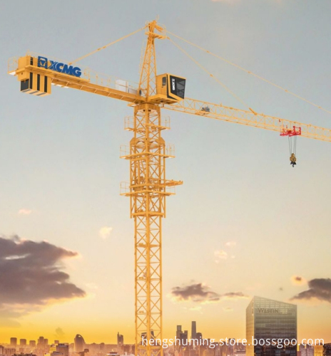 12 Ton New Tower Crane T-7018: Fully Automated Construction Equipment with Automatic Erection and Flat Head Design