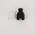 Plastic treatment pump with transparent cover for cream