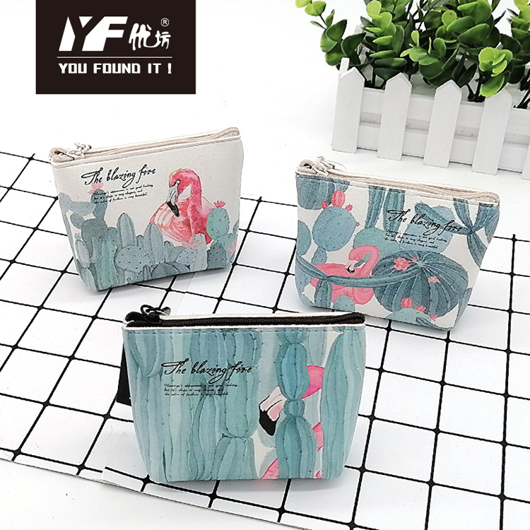 Porte-monnaie en PU de style Flamingo