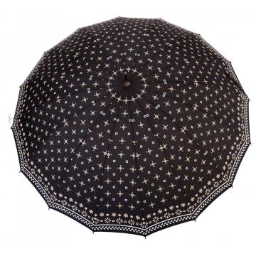 Ladies Printed 16 Ribs Manual Open Straight Umbrella